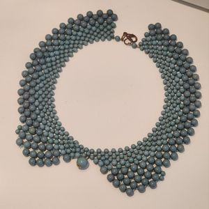 Beaded Bib collar necklace